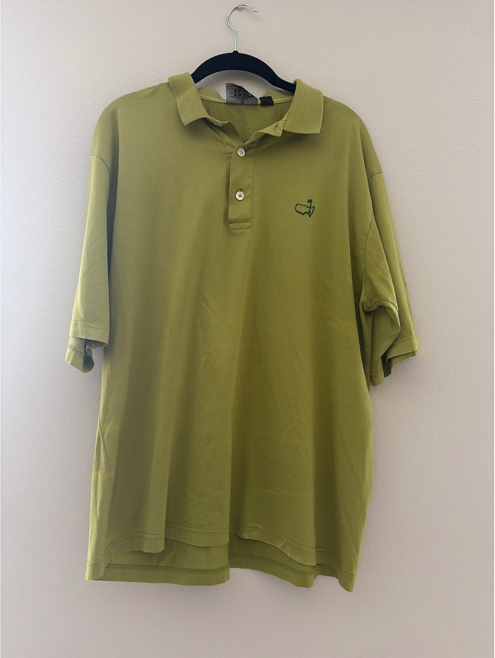 Clubhouse Collection Men's Polo Shirt Medium Green Cotton Made in Italy